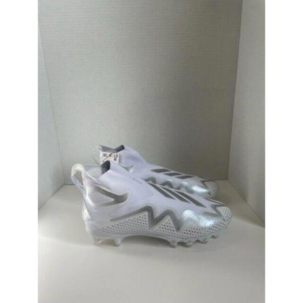 Adidas Freak Ultra 22 Primeknit Laceless Football Cleats Sz 12 White and Silver
